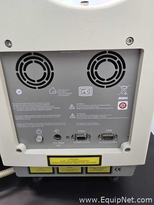 Medidor de Tamanho de Partículas Malvern Instruments Inc. Mastersizer 2000