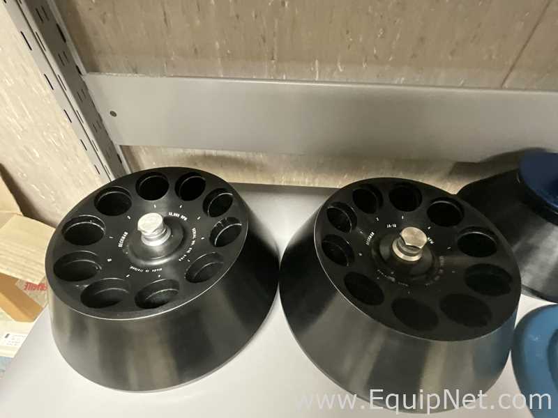 Lot of 16 off Various Beckman Coulter Avanti Laboratory Centrifuge Fixed Angle Rotors