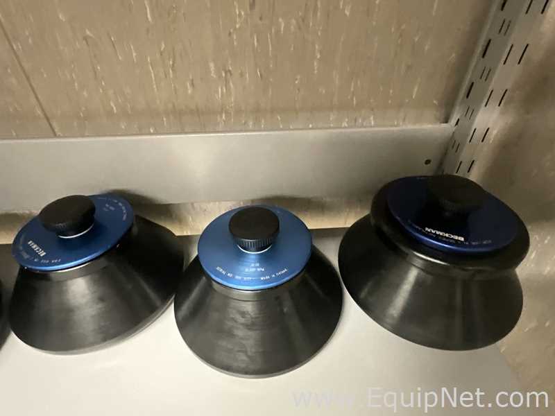 Lot of 16 off Various Beckman Coulter Avanti Laboratory Centrifuge Fixed Angle Rotors