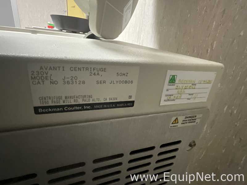 Beckman Coulter Avanti J-20 Refrigerated Laboratory Centrifuge
