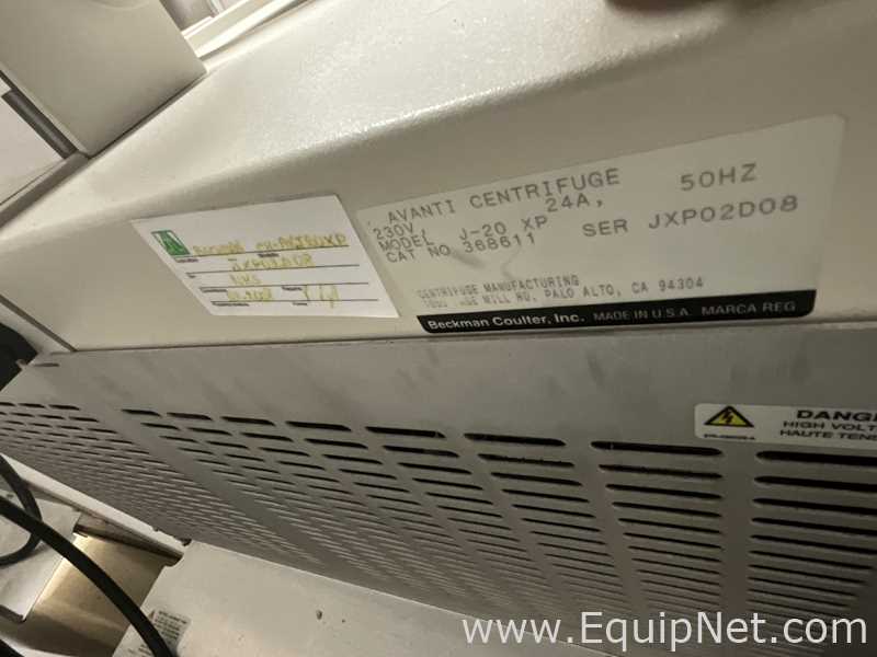 Beckman Coulter Avanti J-20 XP Refrigerated Laboratory Centrifuge