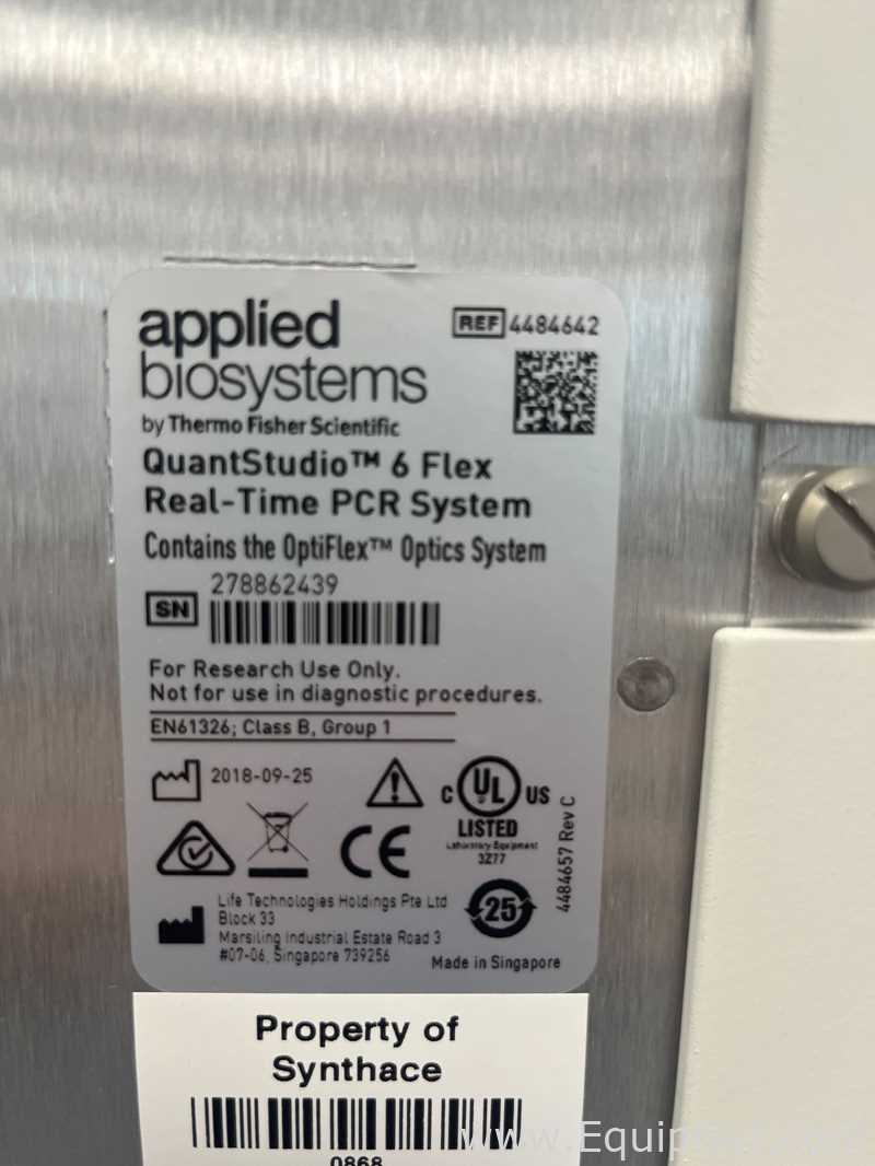 Thermo Fisher QuantStudio 6 Flex Real-Time PCR System