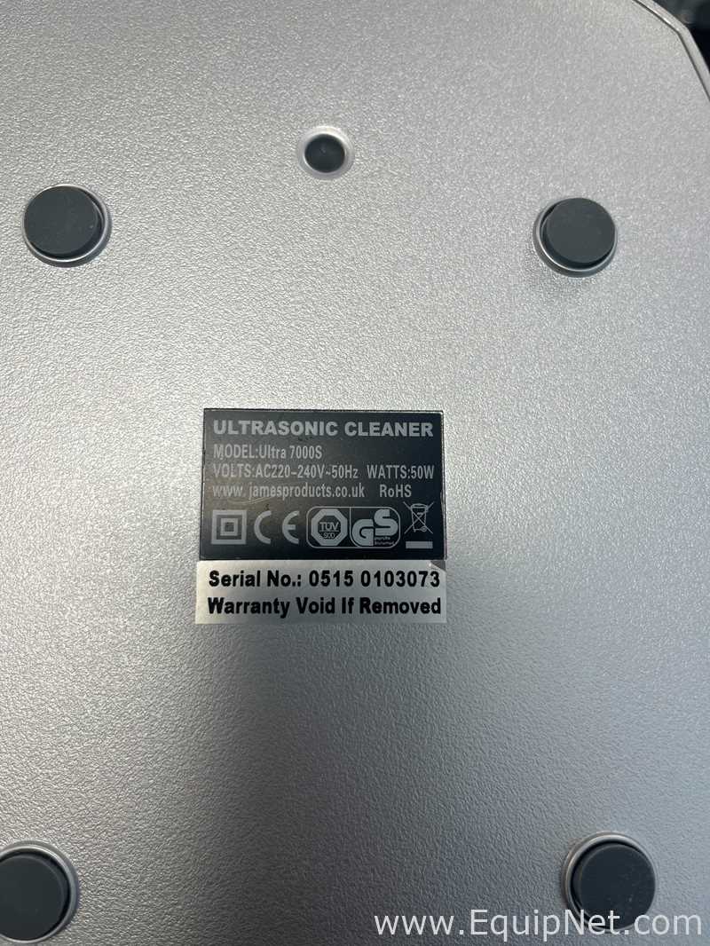 James Products Ultra 7000S Ultrasonic Cleaner