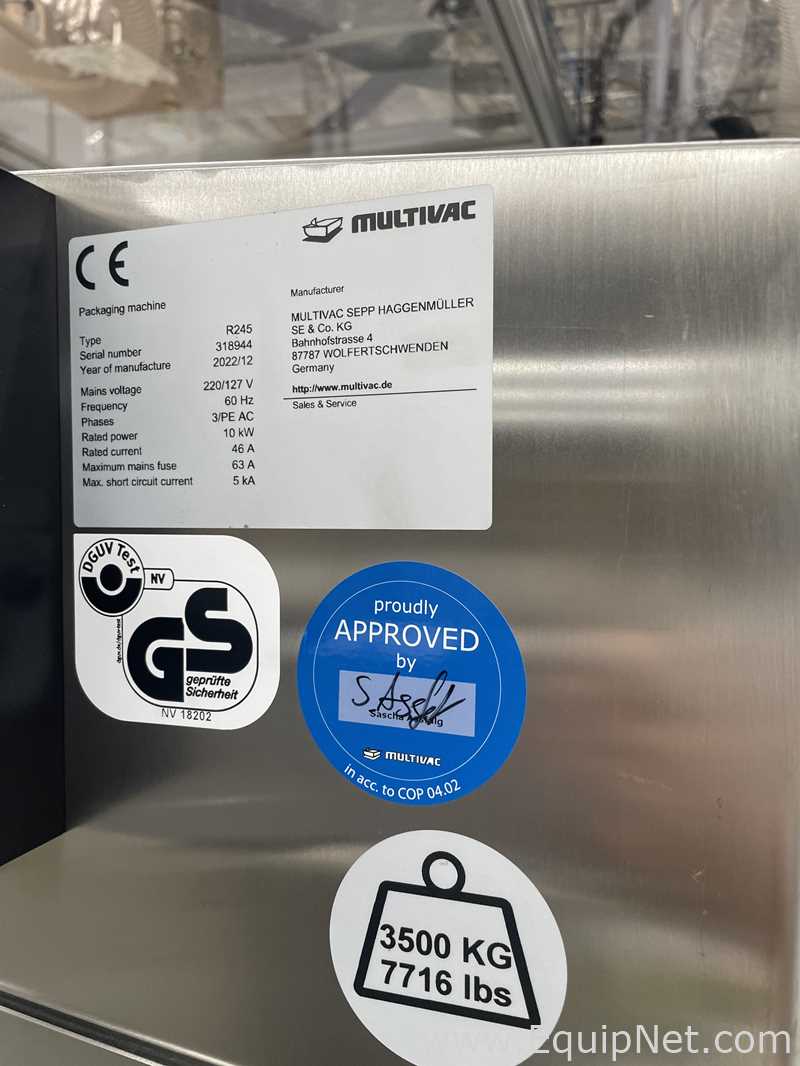 Termoformadora y Prensa Cortadora Multivac R245. Sin usar