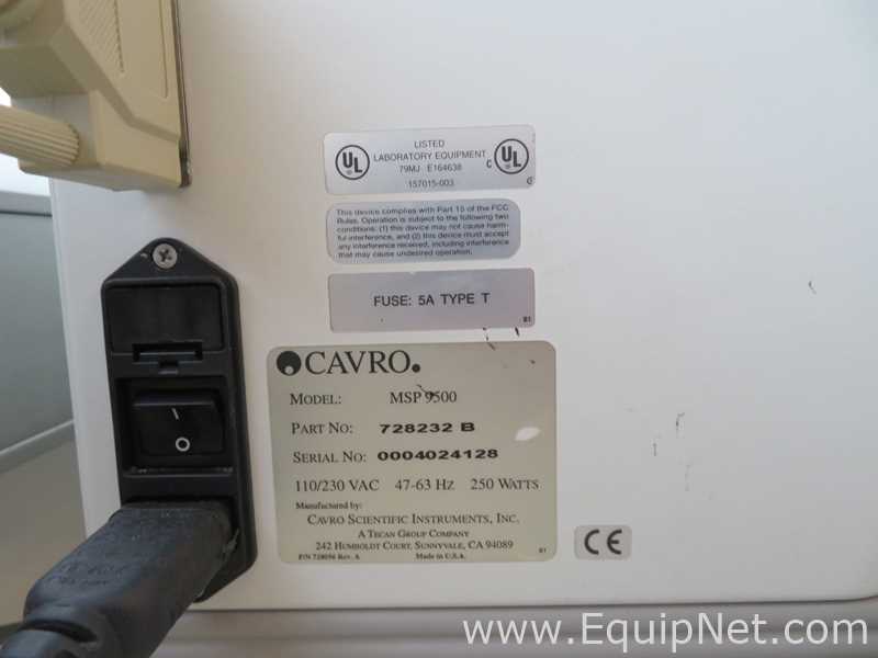 Tecan Cavro MSP 9500 Miniprep 75 Autosampler
