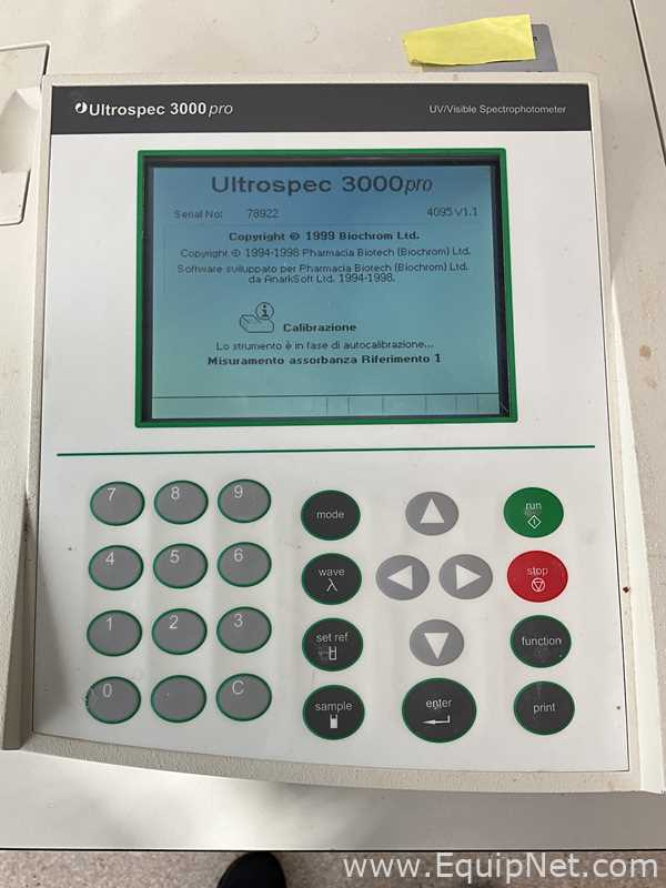 BioChrom Ultrospec 3000 pro UV/Visible Spectrophotometer