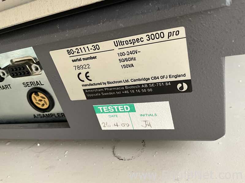 BioChrom Ultrospec 3000 pro UV/Visible Spectrophotometer