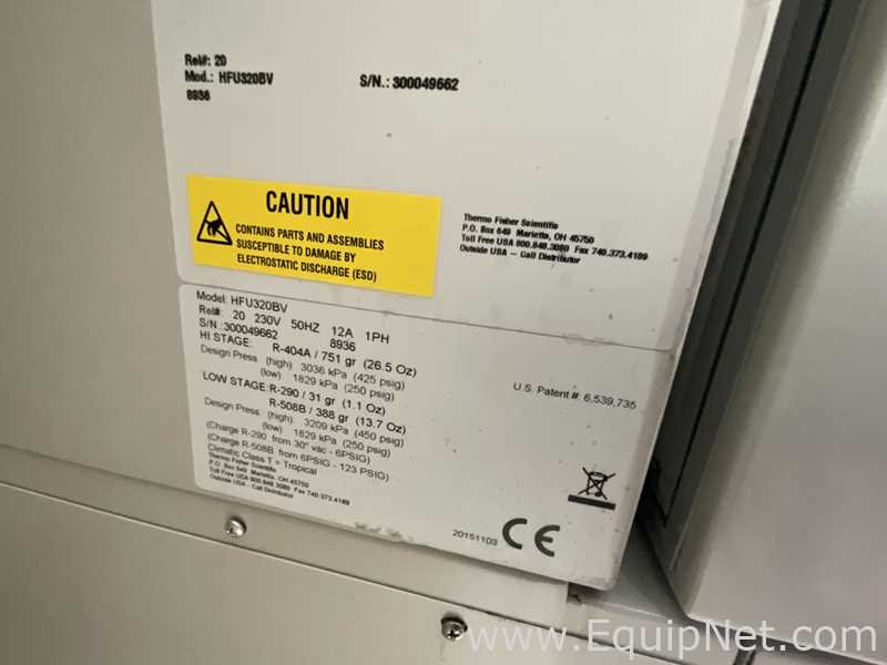 Thermo Fisher Scientific HFU320BV -86C Upright Laboratory Freezer