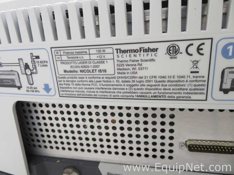 Thermo Scientific Nicolet iS10 Spectrometer