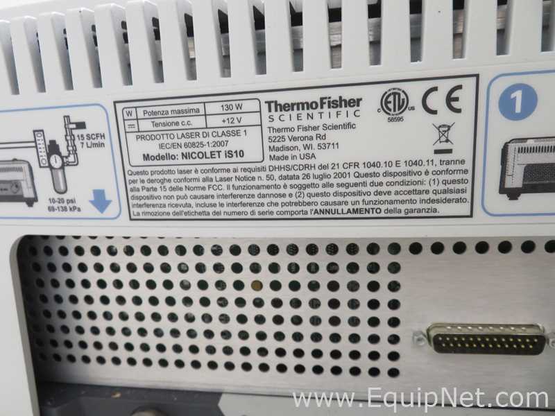 Thermo Scientific Nicolet iS10 Spectrometer