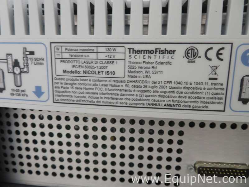 Thermo Scientific Nicolet iS10 Spectrometer