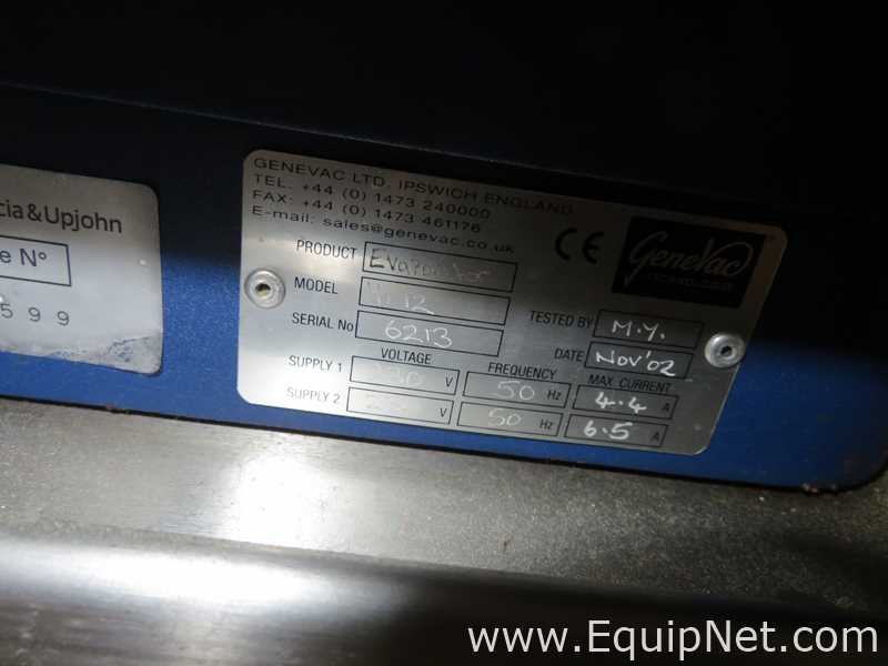 GeneVac HT-12 Evaporator With Genevac VC3000D Vapour Condenser