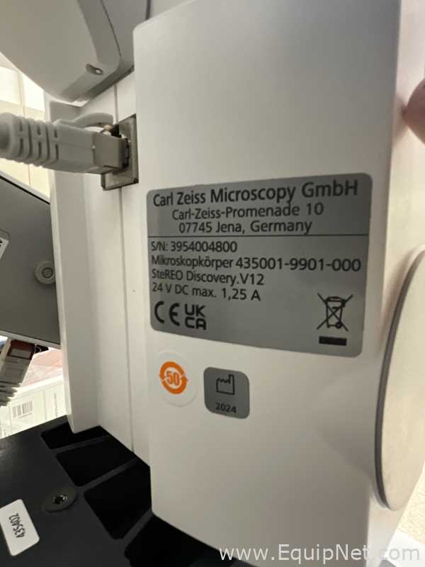 Carl Zeiss SteREO Discovery.V12 Stereo Microscope with Axiocom 208 Color USB Camera
