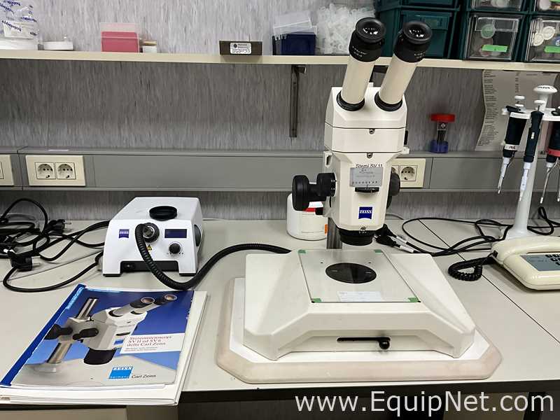 Carl Zeiss Stemi SV11 Stereo Microscope with CL 6000 LED Light Source