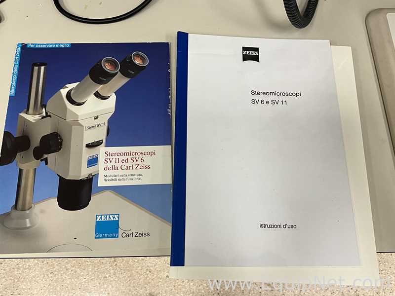 Carl Zeiss Stemi SV11 Stereo Microscope with CL 6000 LED Light Source