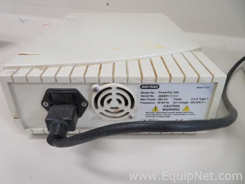 Lot of 2 Bio Rad Power Pac 300 and 200 Electrophoresis Power Supplies