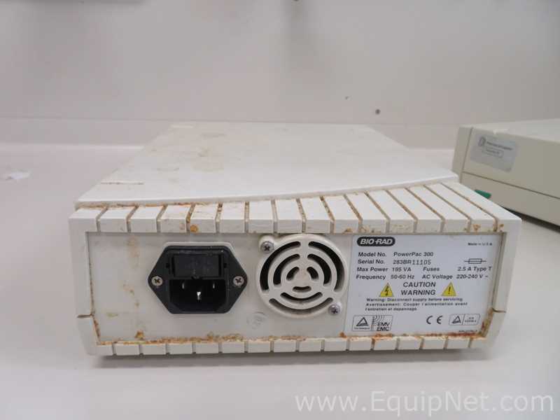 Lot of 2 Bio Rad Power Pac 300 and 200 Electrophoresis Power Supplies
