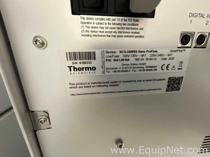 Thermo Scientific Dionex Ultimate 3000 HPLC with Orbitrap Exploris 240 Mass Spectrometer