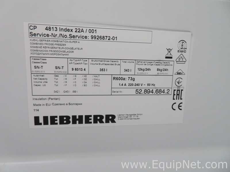 Unidade de Refrigeração Liebherr CP4813 Index22A/001.  343 Litros