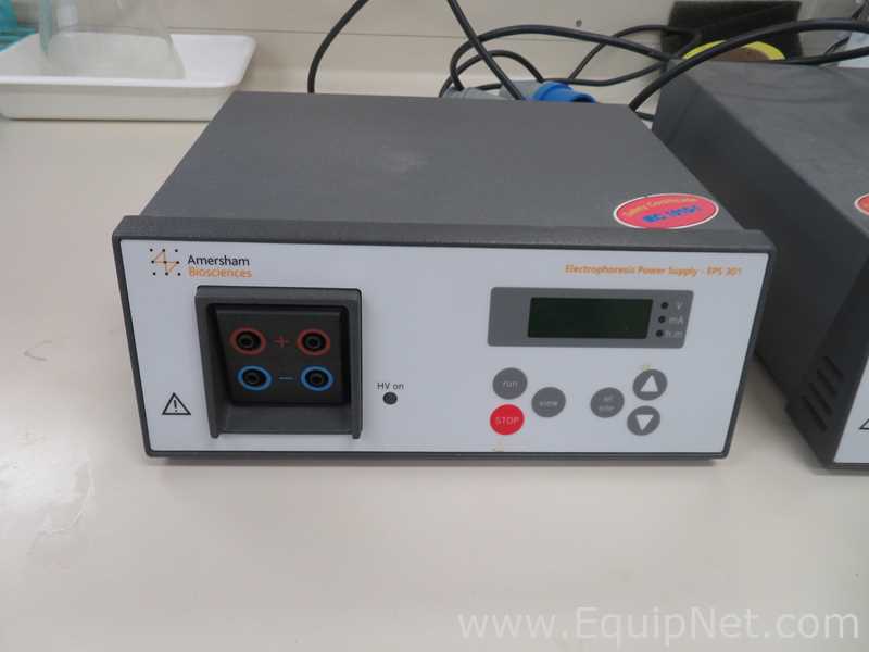 Lot of 2 Amersham Biosciences EPS 601 and 301 Electrophoresis Power Supplies