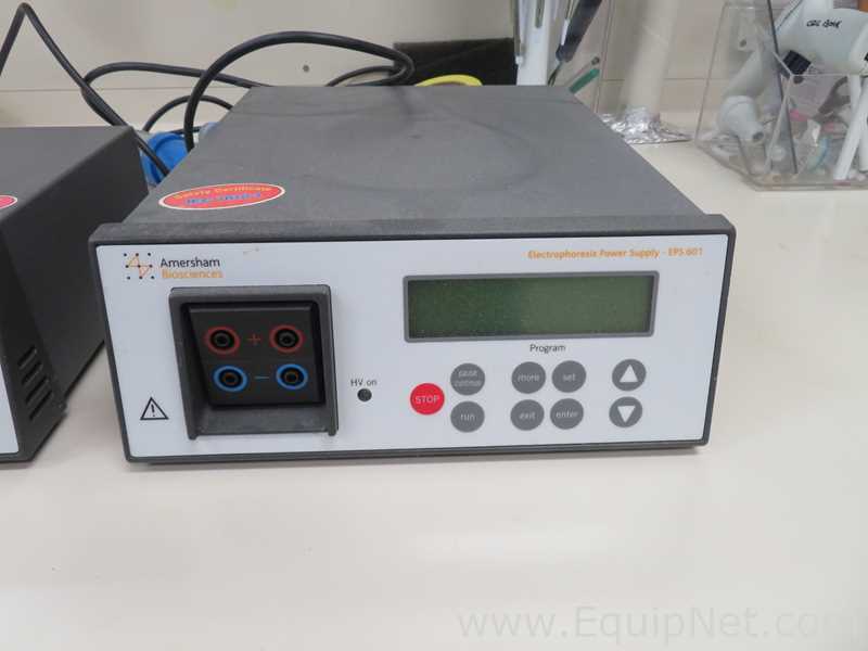 Lot of 2 Amersham Biosciences EPS 601 and 301 Electrophoresis Power Supplies