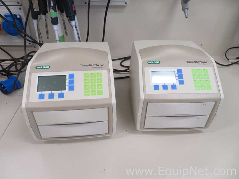 Lot of 2 Bio Rad Trans Blot Turbo Electrophoresis Systems