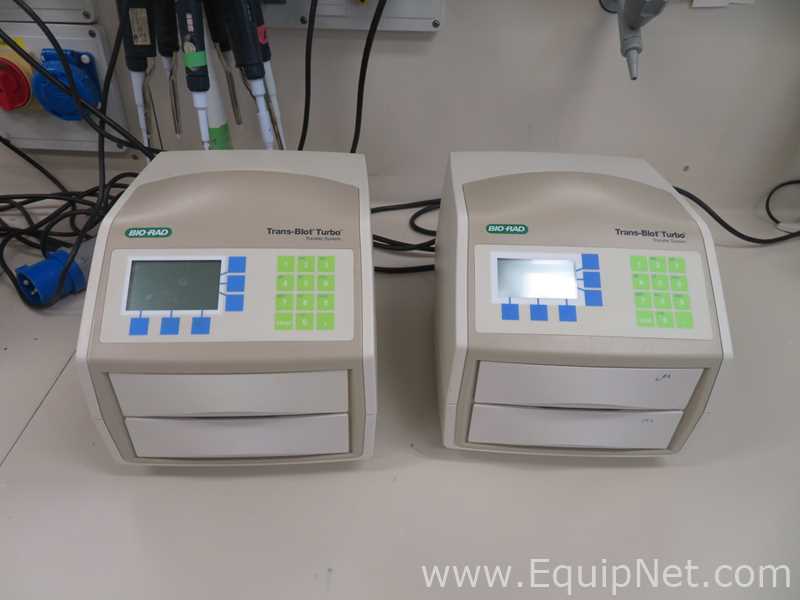 Lot of 2 Bio Rad Trans Blot Turbo Electrophoresis Systems