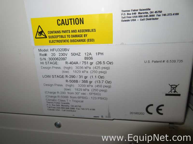 Thermo Scientific HFU320BV -80 Freezer