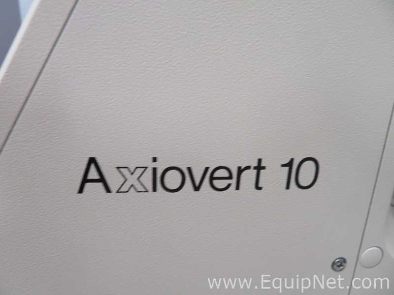 Zeiss Inc. Axiovert 10 Inveted Microscope With Power Supply