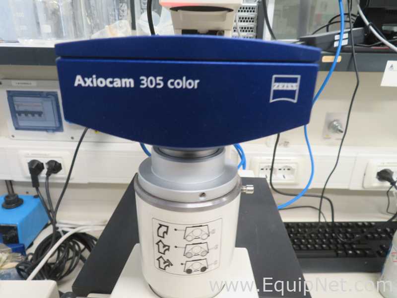 Zeiss Inc. Axiovert 10 Inveted Microscope With Power Supply