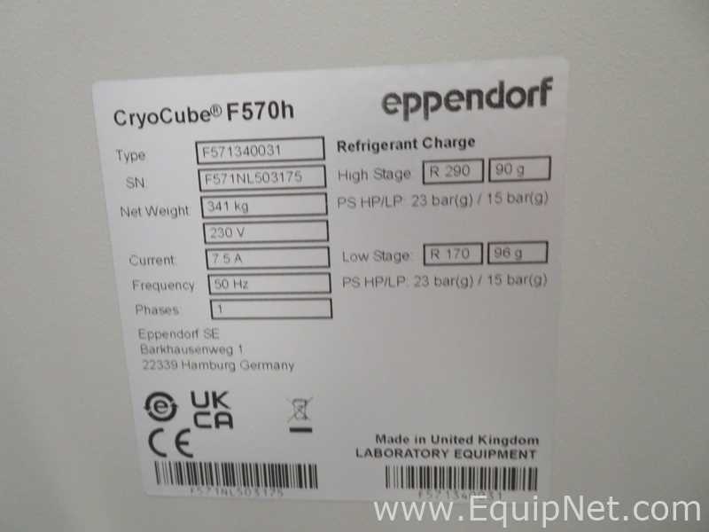 Freezer Eppendorf CryoCube F570H