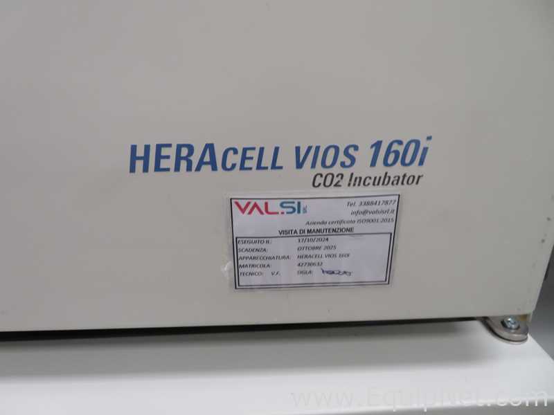 Lot of 2 Thermo Scientific HERAcell vios 160i CO2 Laboratory Incubators