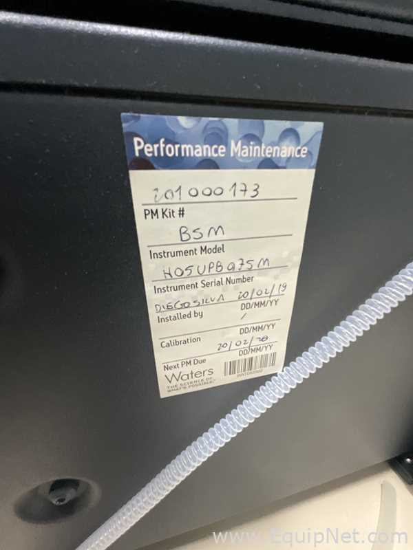 Waters Corporation Acquity UPLC with PDA Detector and Waters Micromass MM1 Mass Spectrometor