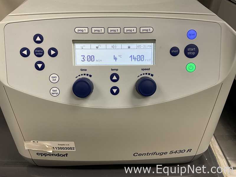 Eppendorf 5430 R Refrigerated Laboratory Centrifuge