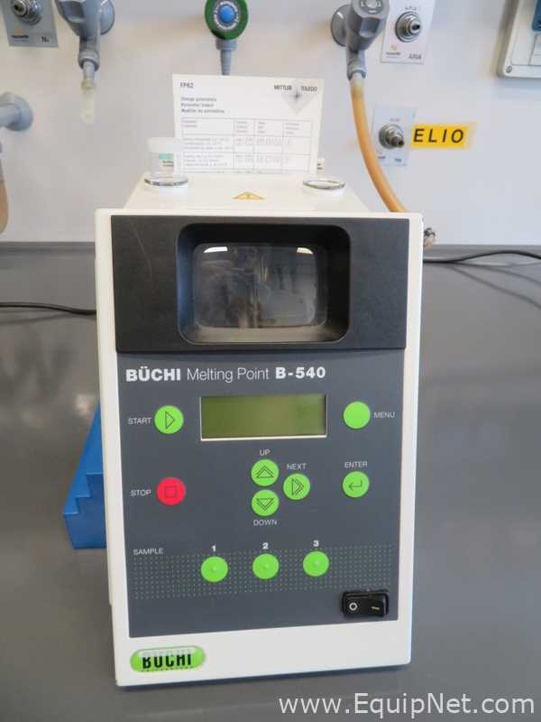 Aparato de Punto de Fusión Buchi Labortechnik AG B-540