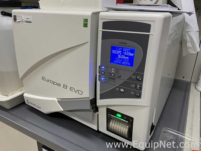 Tecno-Gaz Industries  Europa B EVO 15 Litre Horizontal Laboratory Autoclave