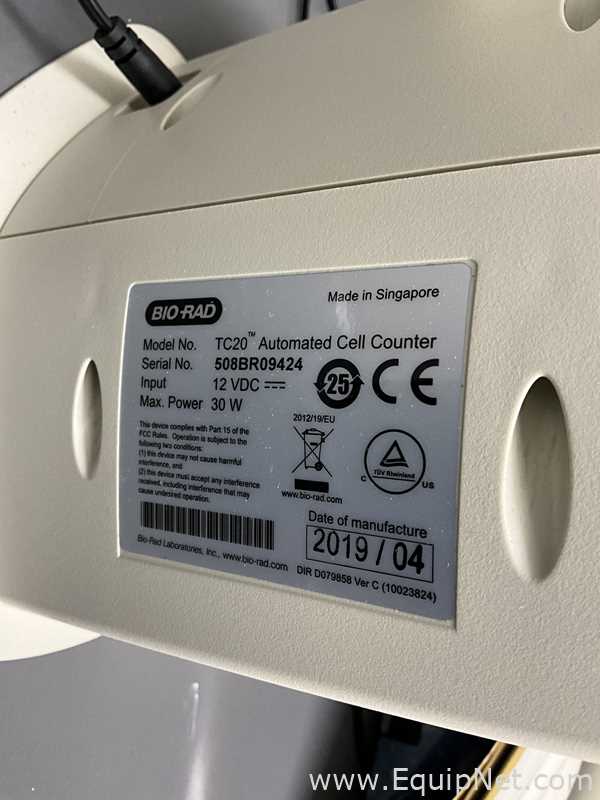 Bio Rad TC20 Automated Cell Counter