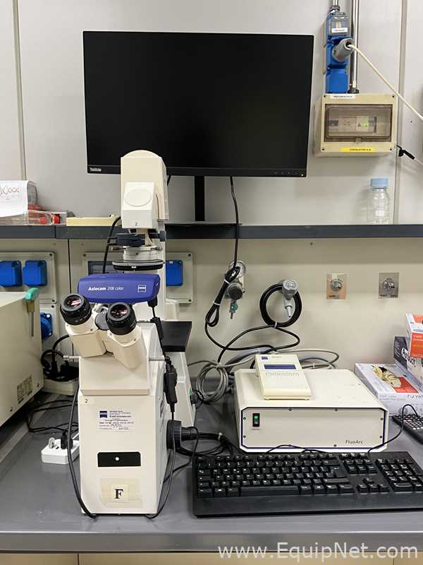 Carl Zeiss Axiovert S100 Microscope with Axiocam 208 Color USB Camera