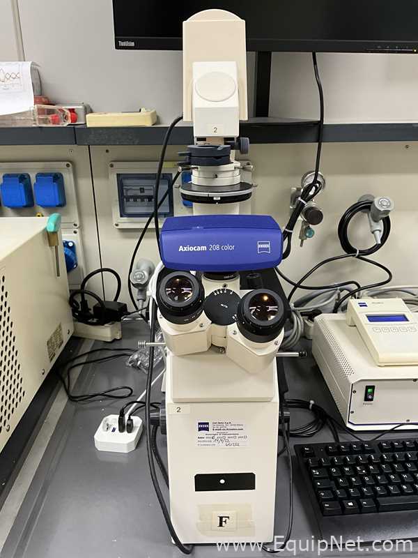 Carl Zeiss Axiovert S100 Microscope with Axiocam 208 Color USB Camera