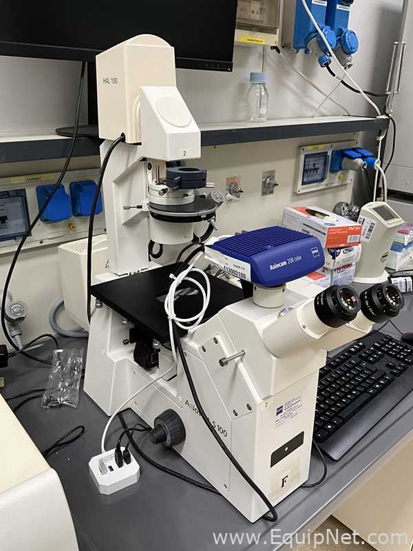 Carl Zeiss Axiovert S100 Microscope with Axiocam 208 Color USB Camera