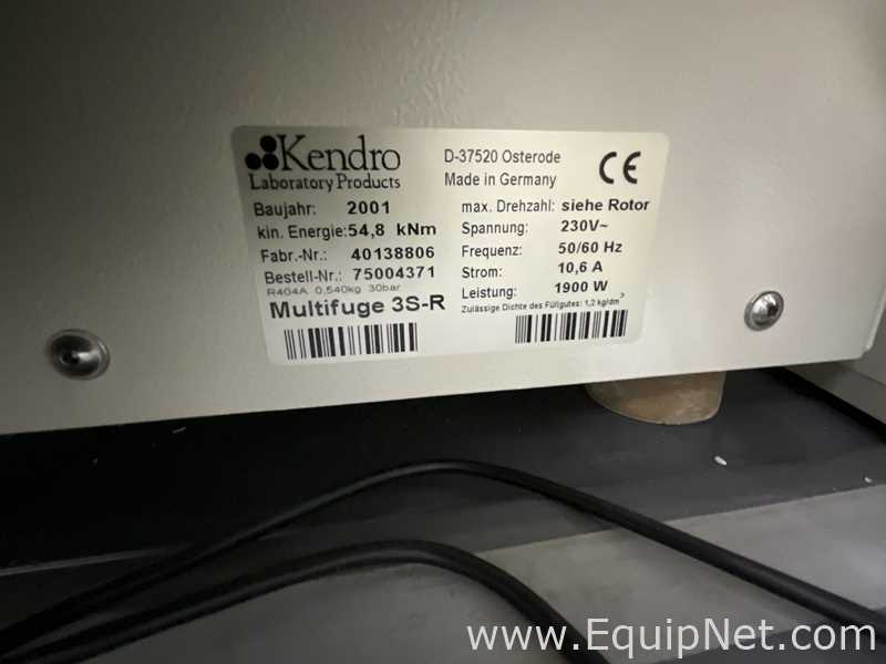 Kendro Laboratory Products Multifuge 3SR Refrigerated Laboratory Centrifuge