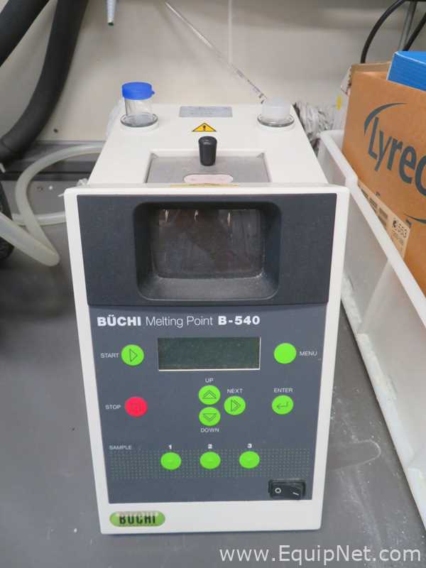 Aparato de Punto de Fusión Buchi Labortechnik AG B-540