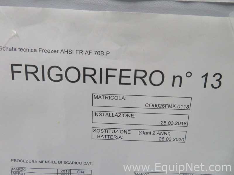 Frimed SRL AF70B-P -20 Freezer