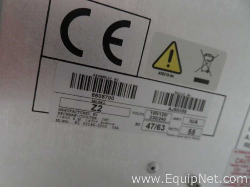 Beckman Coulter Z2 Particle Counter and Size Analyser