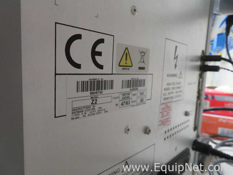 Beckman Coulter Z2 Particle Counter and Size Analyser