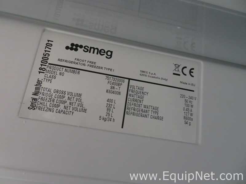 Smeg FC400BP 400 Litre Refrigerator Freezer