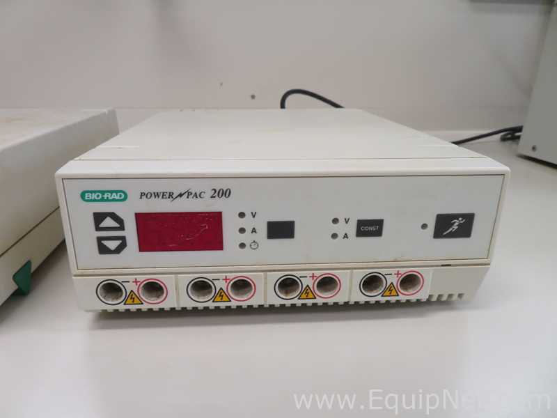 Lot of 2 Bio Rad Power Pac 300 and 200 Electrophoresis Power Supplies