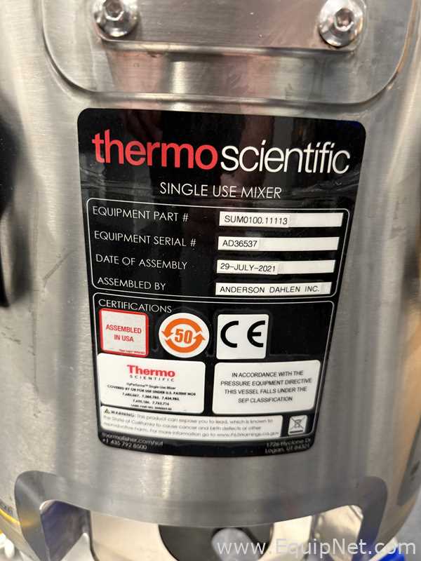 Biorreactor Thermo Scientific HyPerforma Single Use Mixer