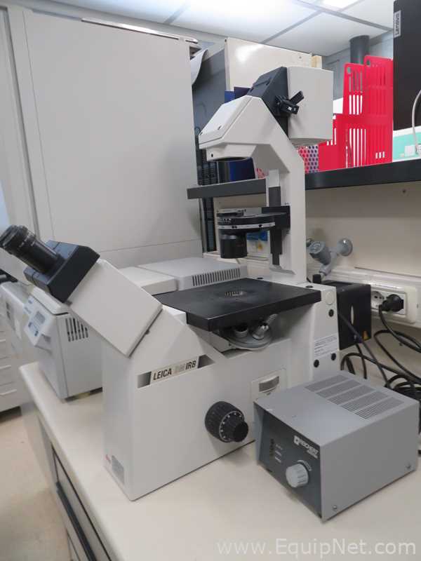 Leica DMIRB Fluorescence Microscope With Reichert Power Supply