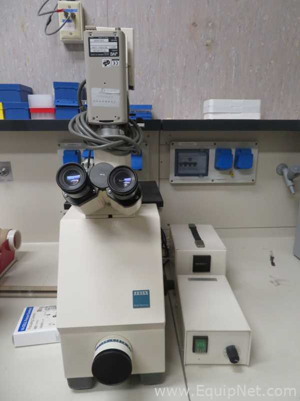 Zeiss Axiovert 35 Inverted Microscope with Zeiss Power Supply